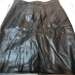 Leather skirt